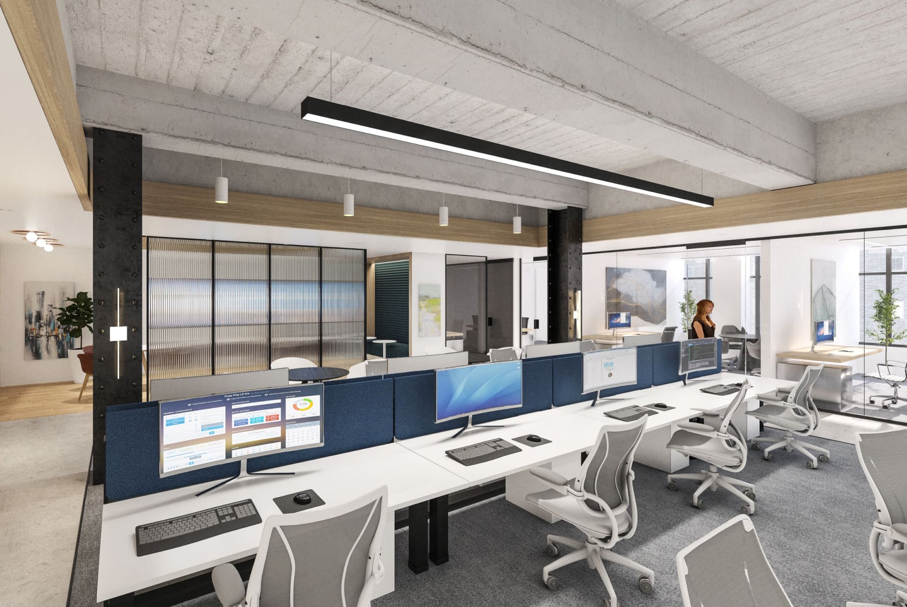 Open modern workspaces